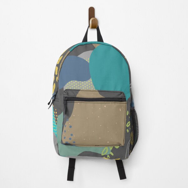 Item preview, Abstract organic pattern, muted colors on grey background designed and sold by Designbyfia.