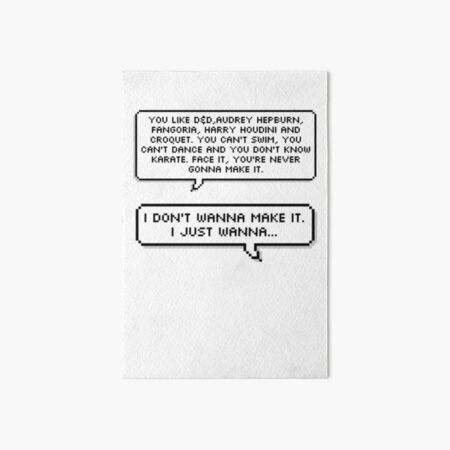I'm Not Okay Art Board Print