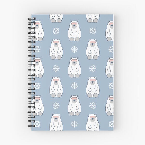 Item preview, Christmas Polar Bear with Snowflake Pattern designed and sold by OverbeeDesigns.