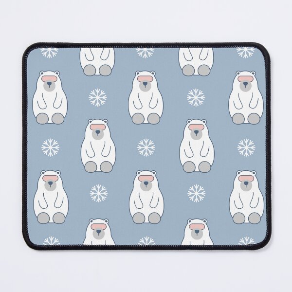 Item preview, Christmas Polar Bear with Snowflake Pattern designed and sold by OverbeeDesigns.