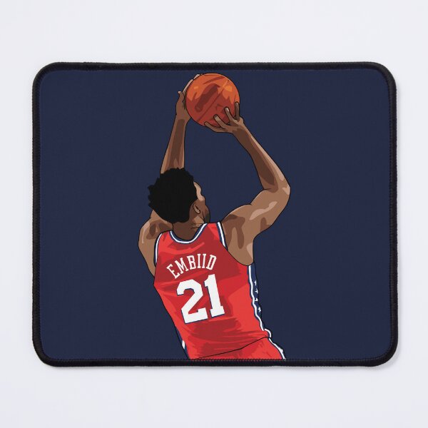 Item preview, Joel Embiid Disparo vectorial por encima de la cintura Qiangy rojo designed and sold by qiangdade.