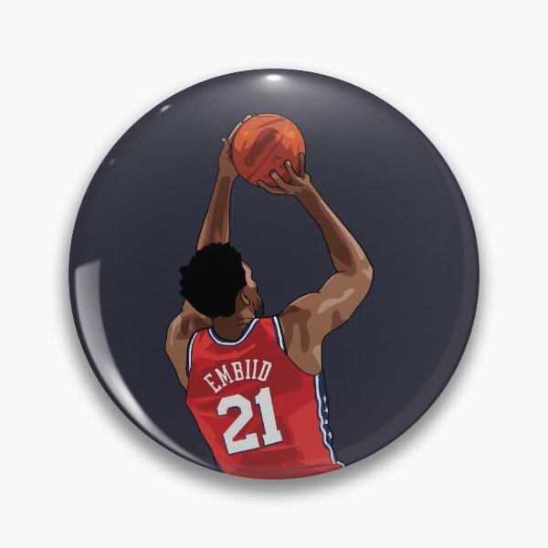 Item preview, Joel Embiid Vector Shot Above Waist Red Qiangy designed and sold by qiangdade.