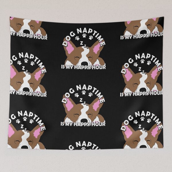 Item preview, Dog nap time is my happy hour, funny artistic dog design style 5 designed and sold by SamRVstore.