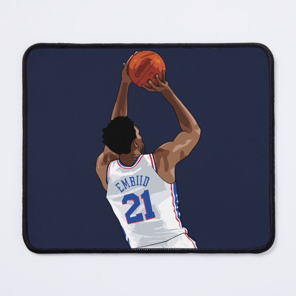 Artikelvorschau, Joel Embiid Vektoraufnahme über Taille Weiß Qiangy entworfen und verkauft von qiangdade.