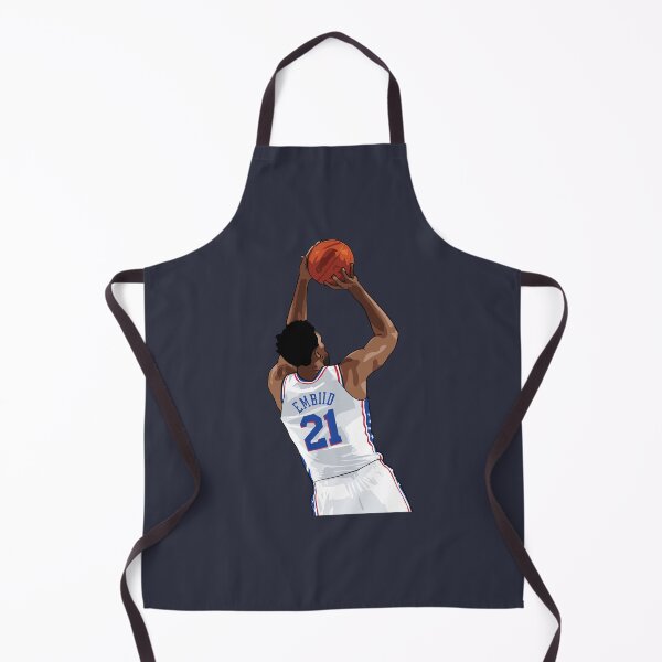 Item preview, Joel Embiid Vector Shot Above Waist White Qiangy designed and sold by qiangdade.
