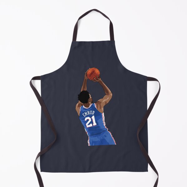 Item preview, Joel Embiid Vector Shot Above Waist Blue Qiangy designed and sold by qiangdade.