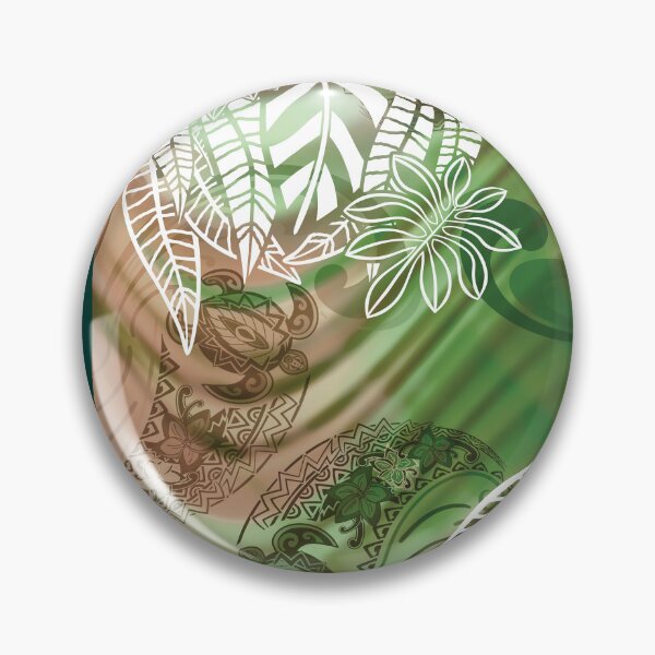 Item preview, Vintage Hawaiian Astract Turtle And Waves 108 designed and sold by sunnthreads.