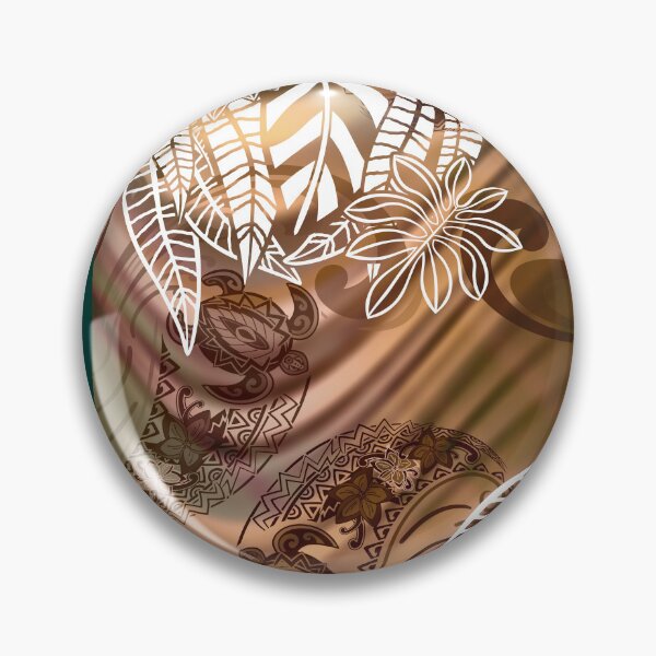 Item preview, Vintage Hawaiian Astract Turtle And Waves 107 designed and sold by sunnthreads.
