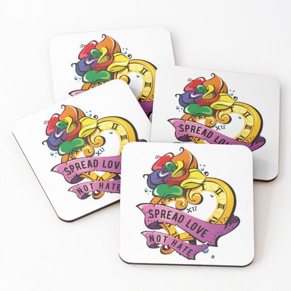 Item preview, Spread Love Pride Flag Gender Equality designed and sold by StickerbashCo.