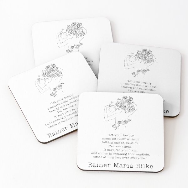 Item preview, "Let your beauty manifest" - Rainer M. Rilke designed and sold by BookberryGarden.