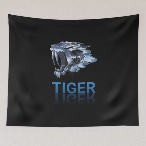 Item preview, Growling Mouth Open Bengal Tiger designed and sold by DanishDesignCo.