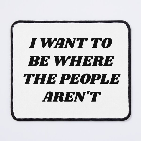 Item preview, I Want to Be Where The People Aren't | Funny Ariel inspired sticker designed and sold by argentdesignco.