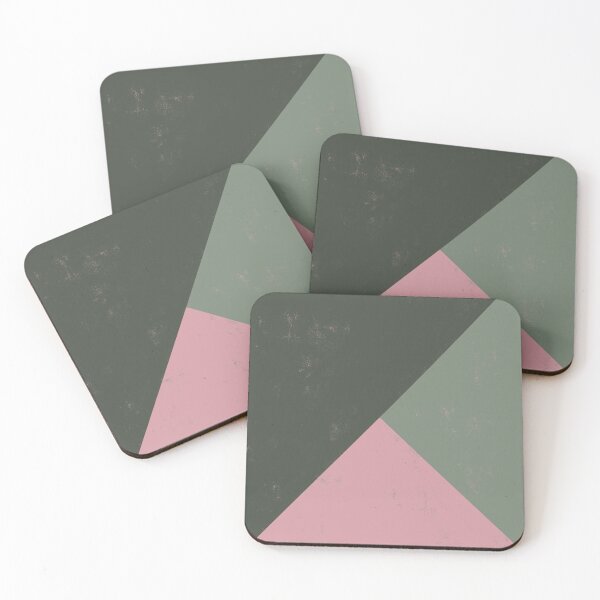 Item preview, Colour Block, Khaki and Blush Pink designed and sold by OneThreeSix.