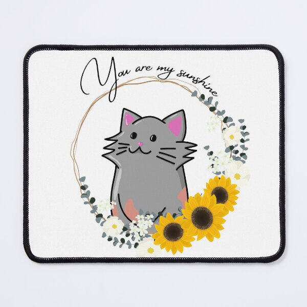 Item preview, You are my sunshine cat sunflower - Spring - cat lovers | Kawaii cat and sunflower frame designed and sold by Vane22april.