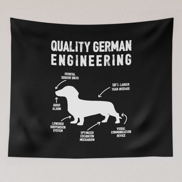 Item preview, Dachshund Dog Gift Quality German Engineering Teckel designed and sold by Lenny Stahl.