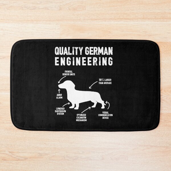 Item preview, Quality German Engineering Funny Dachshund Weiner Dog Lover designed and sold by Lenny Stahl.