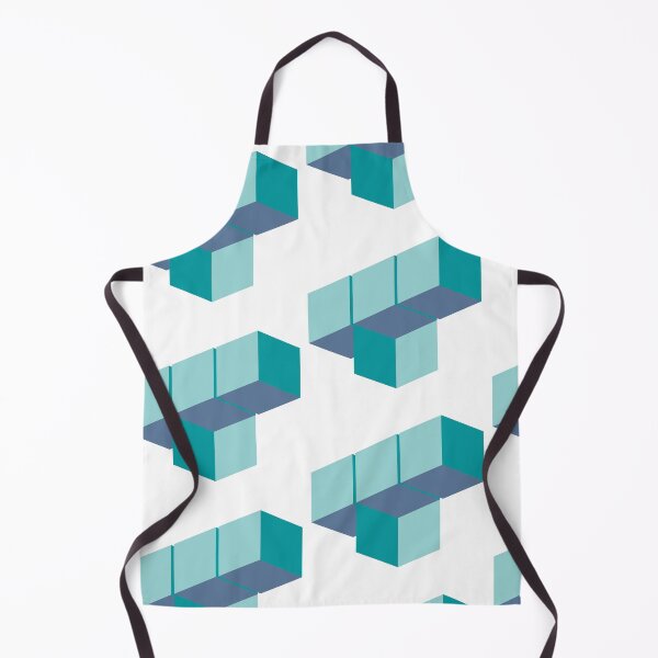Item preview, Teal 3D cubes designed and sold by AvailableVA.