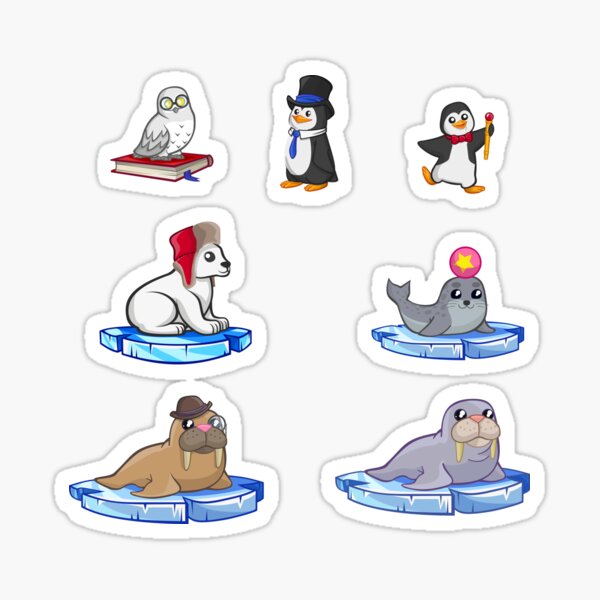 Item preview, ARTIC ANIMALS 7 PACK designed and sold by OverbeeDesigns.