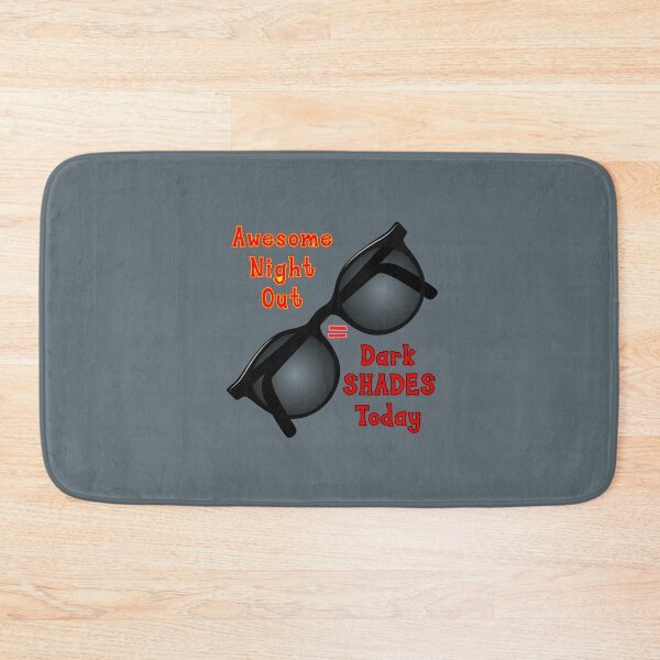 Item preview, Awesome Night Out = Dark Shades Today! (on Grey) designed and sold by PawsitiveMum.