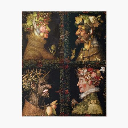 Vista previa del artículo con la obra «Las cuatro estaciones de Giuseppe Arcimboldo», diseñado y vendido por AestheticsXarts.