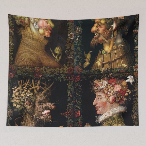 Item preview, The Four Seasons by Giuseppe Arcimboldo designed and sold by AestheticsXarts.