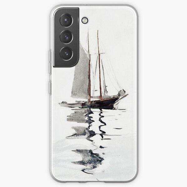 Two–masted Schooner with Dory (1894) - Winslow Homer | Vintage Sailboat Samsung Galaxy Soft Case