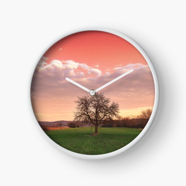 Item preview, Bare tree in the field beneath the red sky designed and sold by Dejan Travica.