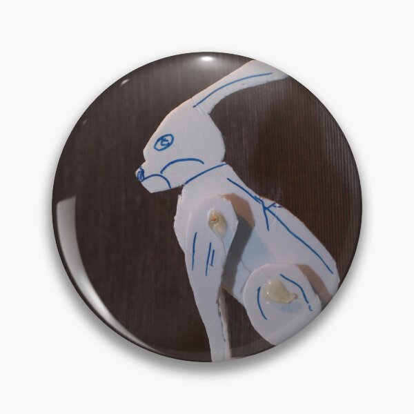 Item preview, white rabbit toy on the desktop  designed and sold by mrivserg.