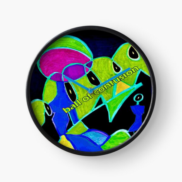 Ball of Confusion in Green Clock