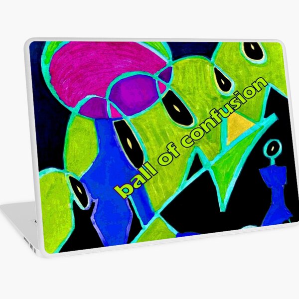 Ball of Confusion in Green Laptop Skin