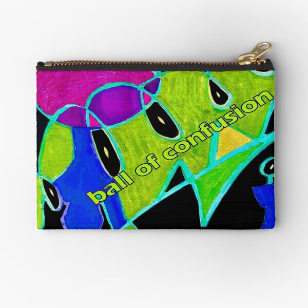 Ball of Confusion in Green Zipper Pouch