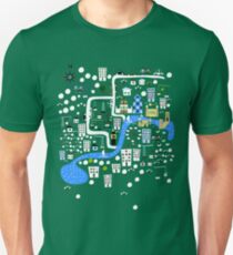 Cartoon Map of London Unisex T-Shirt