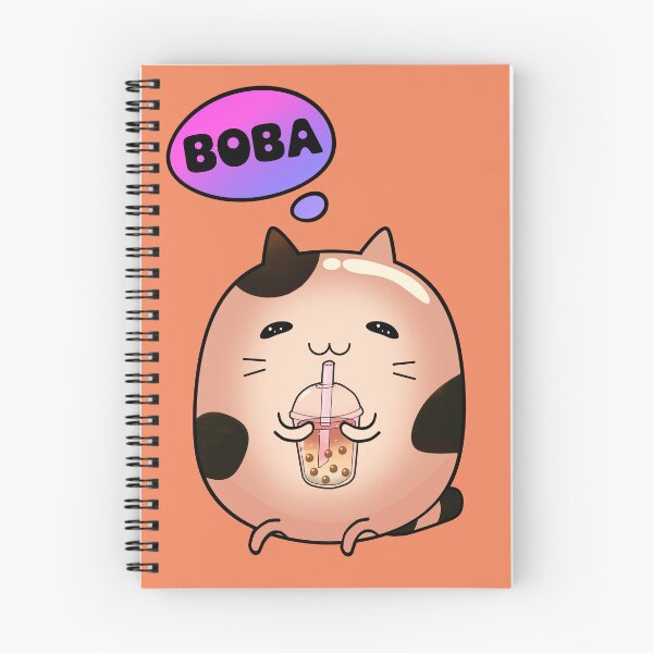 Item preview, Cat drinking boba milk thinking designed and sold by lazarosdesign.
