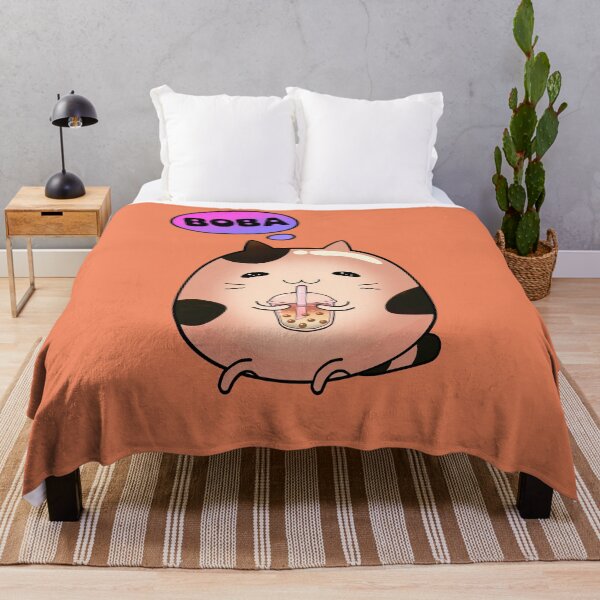 Item preview, Cat drinking boba milk thinking designed and sold by lazarosdesign.