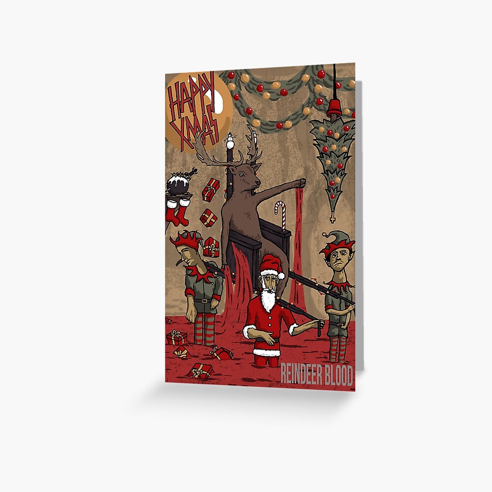 Reindeer Blood Greeting Card