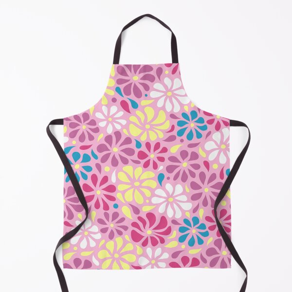 Item preview, Swirly Wildflowers Pattern Pink Geometric Flowers designed and sold by RihabPrint.