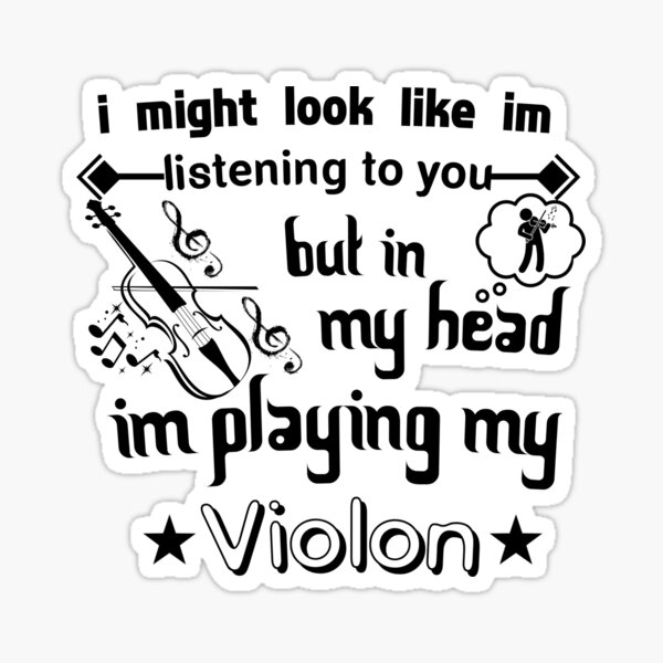 I Might Look Like Im Listening to You Music Flute Vinyl Sticker Decal 