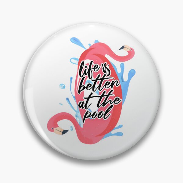 Item preview, Cute Inflatable Flamingo, Tropical Inflatable Pool, Life Is Better At The Pool, Flamingo Pool Float, Funny Swimming Quote designed and sold by Quotesigner.