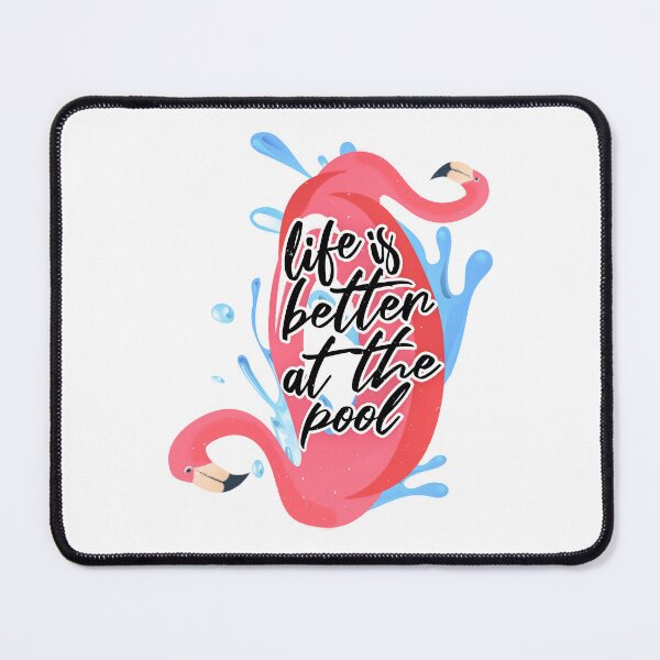 Item preview, Cute Inflatable Flamingo, Tropical Inflatable Pool, Life Is Better At The Pool, Flamingo Pool Float, Funny Swimming Quote designed and sold by Quotesigner.