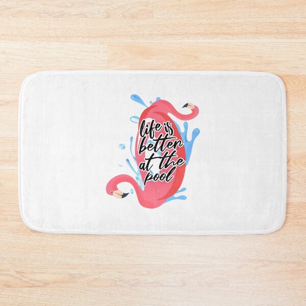 Item preview, Cute Inflatable Flamingo, Tropical Inflatable Pool, Life Is Better At The Pool, Flamingo Pool Float, Funny Swimming Quote designed and sold by Quotesigner.