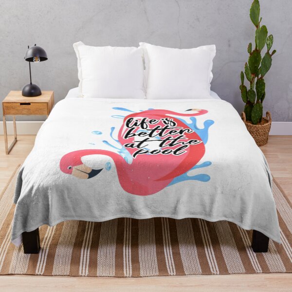 Item preview, Cute Inflatable Flamingo, Tropical Inflatable Pool, Life Is Better At The Pool, Flamingo Pool Float, Funny Swimming Quote designed and sold by Quotesigner.