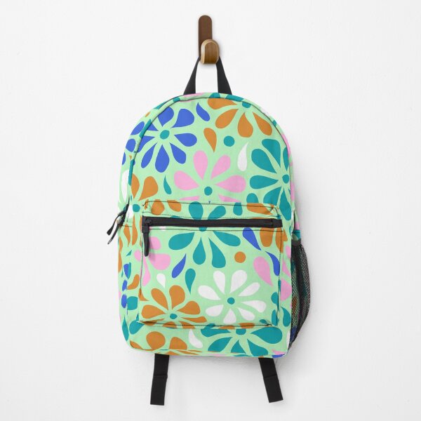 Item preview, Swirly Wildflowers Pattern Green Geometric Flowers designed and sold by RihabPrint.