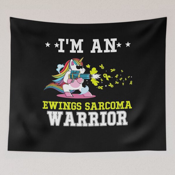 Item preview, Funny Unicorn I'm An Ewings Sarcoma Warrior designed and sold by heppenp.