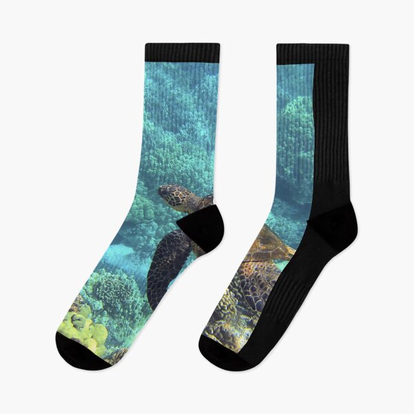 Item preview, Seaturtle swimming near reef designed and sold by RyansOpenDoor.