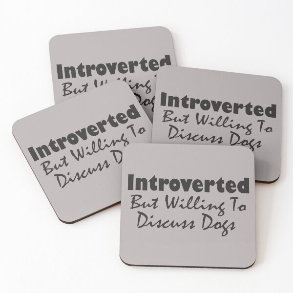 Item preview, Introverted But Willing To Discuss Dogs ; Gift For Dog Lover . designed and sold by AMERZAGUE DESIGN.