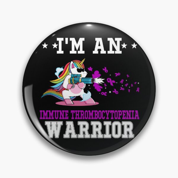 Item preview, Funny Unicorn I'm An Immune Thrombocytopenia Warrior designed and sold by heppenp.
