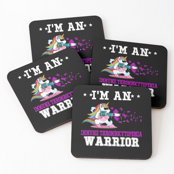 Item preview, Funny Unicorn I'm An Immune Thrombocytopenia Warrior designed and sold by heppenp.