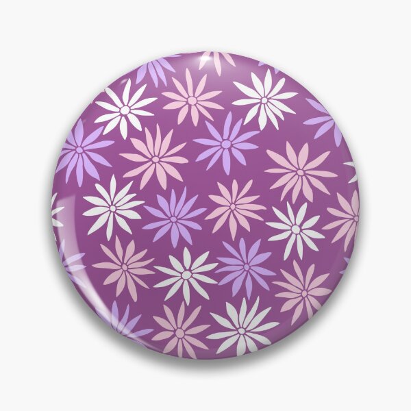 Item preview, Purple Swirly Botanical Wildflowers Pattern designed and sold by RihabPrint.
