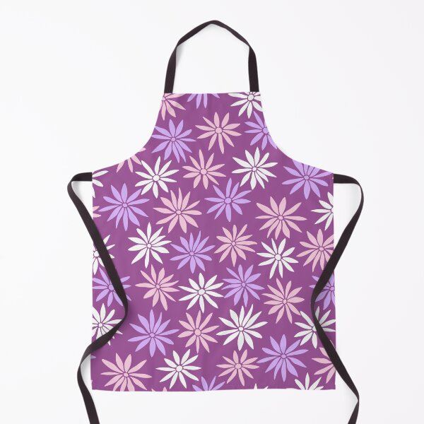 Item preview, Purple Swirly Botanical Wildflowers Pattern designed and sold by RihabPrint.