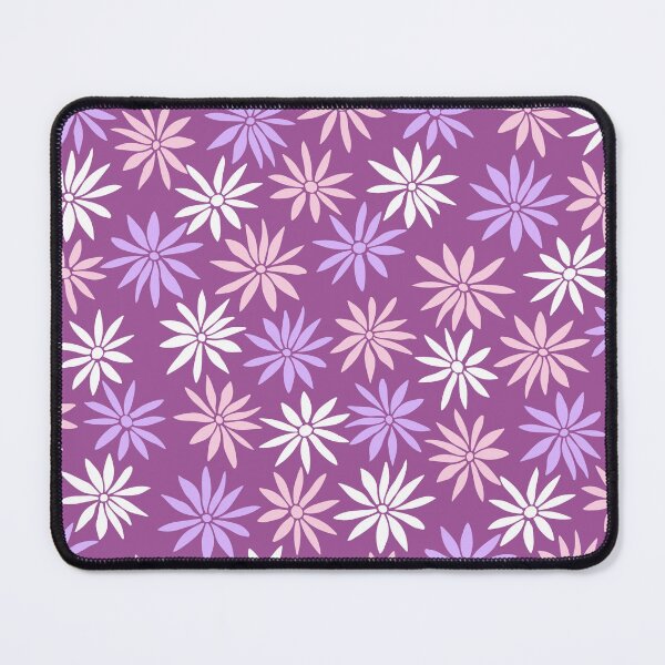 Item preview, Purple Swirly Botanical Wildflowers Pattern designed and sold by RihabPrint.